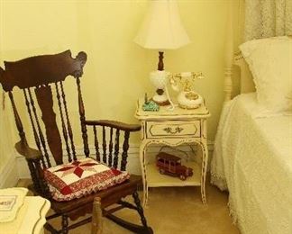 Rocker in girl's bedroom.