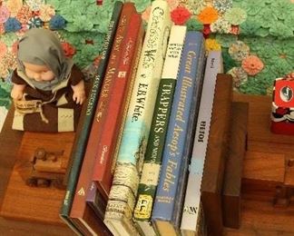 Selection of children's books.