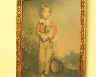 One of a pair of charming prints.