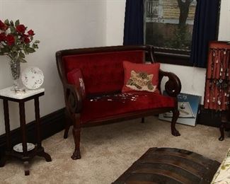 Antique loveseat.