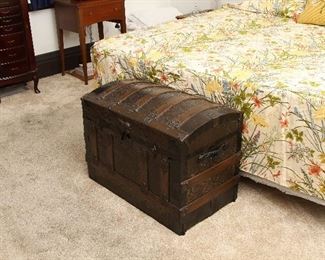 Antique dome top trunk.