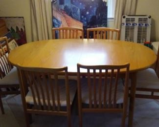 Mid Century Danish modern dining set