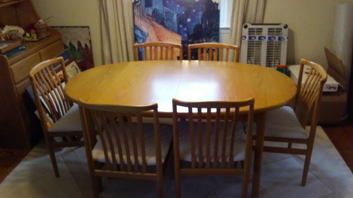 Mid Century Danish modern dining set