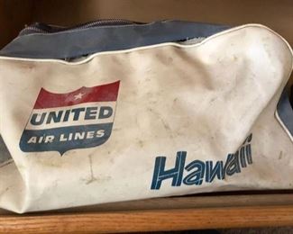 Vintage United Airlines travel bag