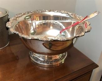 Silver Plate Punchbowl