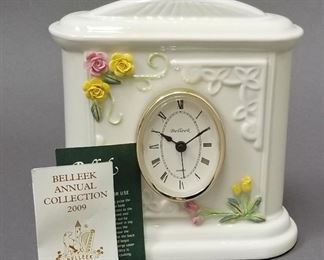 Belleek clock