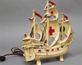 cast iron door stop - lamp