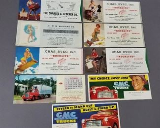 1950s pin-up advertising - all Ohio companies