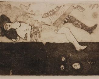 etching  signed Stefan