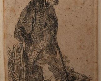 Rembrant etching