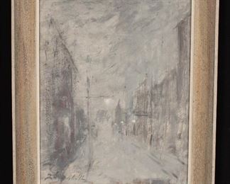winter street scene