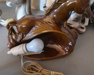 Mid-Century Royal Haeger Animal Figurine TV Lamps