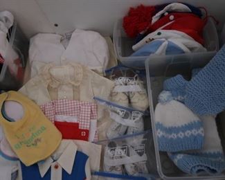 Vintage baby clothes, many made in France.  Mostly never worn-NEW VINTAGE!