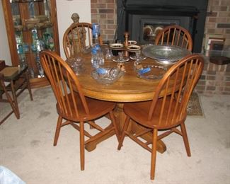 table and chairs (sold separate)