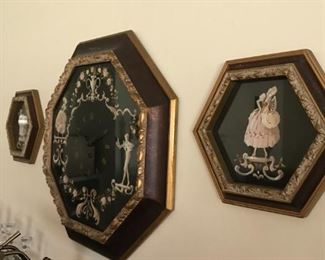 Clock and picture set