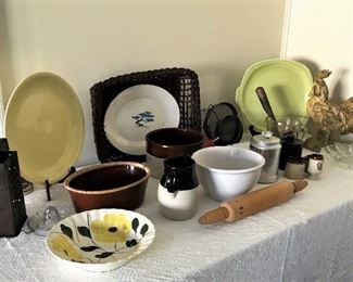 Vintage dripware, ceramics, kitchen items, more
