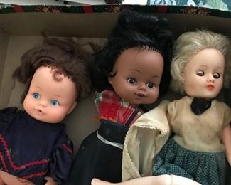 Some of the vintage dolls