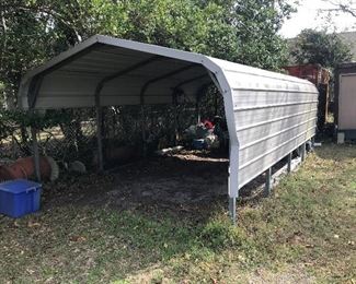 Carport (some damage front right side) $ 900.00 (reserve in place)