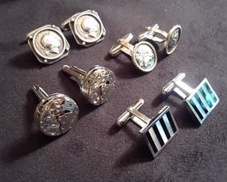 sterling and other cufflinks