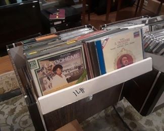 View of the 600 CDs from Texas public radio's KPAC classical music station in the sale. Proceeds benefit KPAC, thanks to Daniel Markson's estate.