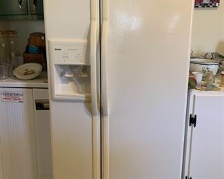 	#22	Kenmore side by side refrigerator with ice maker.	 $100.00 	