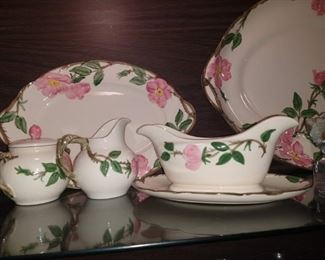 05 Franciscan Desert Rose serving pieces
