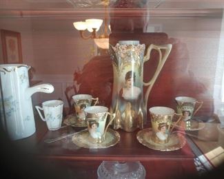 Antique Victorian Pitcher Set