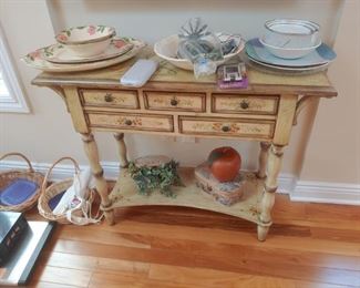Hand painted decorative table