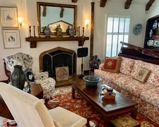 Gainsborough -Style Chair; Cloisonne and Champleve; Samick Digital Piano #SXP511