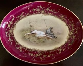 Erotic Orientalist Platter by Royal Rudolstadt, Hand Painted