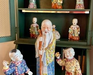 Chinese Figures and Joss Stick Holders