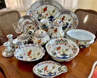 Extra Large Set of Colorful Dishes From Italy