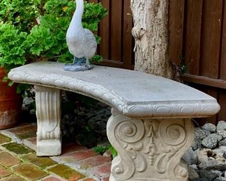 Goose on a Bench