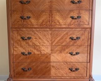 5-Drawer, Matched Veneer Chest