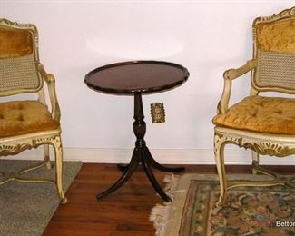 Two French Provincial Side Chairs, need TLC 