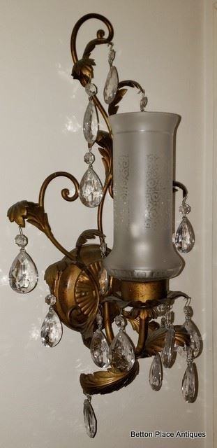 Matching Pair of Vintage Wall Sconces