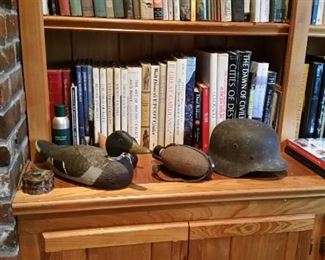 Duck and helmet
