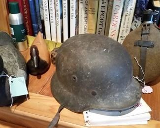 helmet & canteen