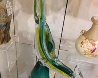 Venetian blown glass bird