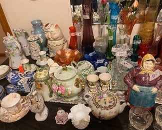 Colored vases Fenton carnival