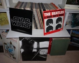 Vintage Vinyl LP's, Beatles, Star Wars