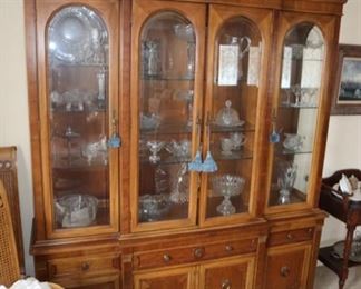 Arched Glass China Cabinet