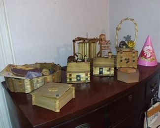 Vintage Popsicle Stick Creations