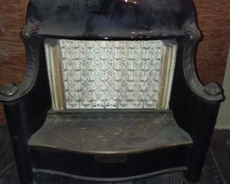Original Porcelain Fireplace Insert