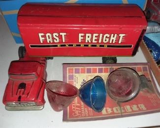 Vintage Fast Freight Tin Toy Truck