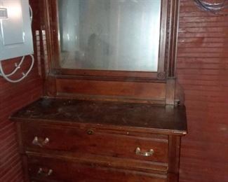 Antique Eastlake Dresser W/ Mirror