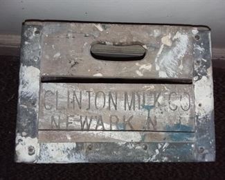 Vintage Clinton Milk Co. Milk Crate