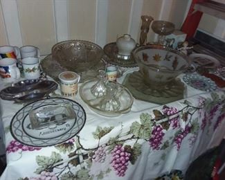 Assorted Crystal & Glassware