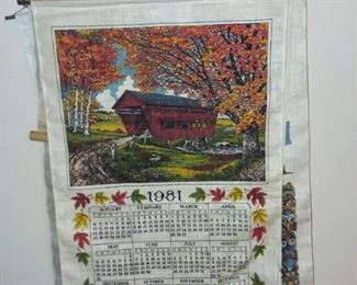 Vintage Fabric Calendars