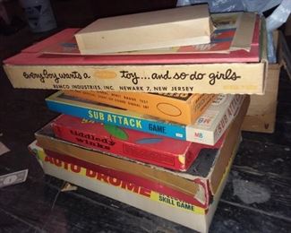 Vintage Assorted Board Games